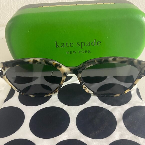 Kate Spade Cayenne Polarized Gray Cat Eyed Sunglasses